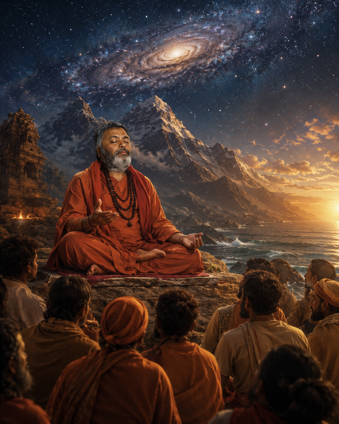 Babaji in cosmic meditation
